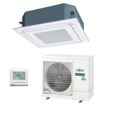 Aire acondicionado 1x1 Fujitsu AUY80-KA split cassette Inverter con flujo circular