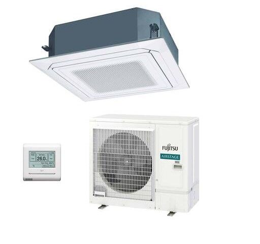 Aire acondicionado 1x1 Fujitsu AUY100-KA split cassette Inverter con flujo circular