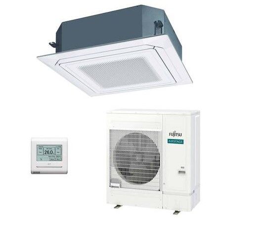 Aire acondicionado 1x1 Fujitsu AUY125-KA split cassette Inverter con flujo circular