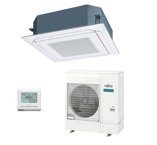 Aire acondicionado 1x1 Fujitsu AUY125T-KA split cassette Inverter con flujo circular