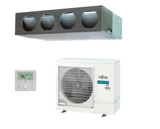 Aire acondicionado 1x1 Fujitsu ACY100K-KA ECO split conducto Inverter media presión