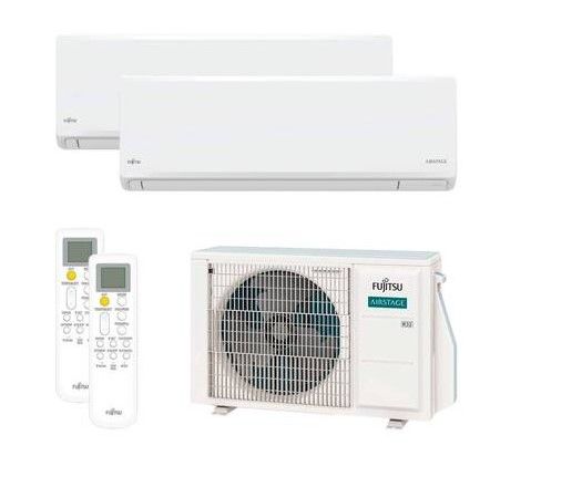 Aire acondicionado multisplit 2x1 Fujitsu ASY25U2MI-KN (U. Ext. 40) con Wi-Fi incluido