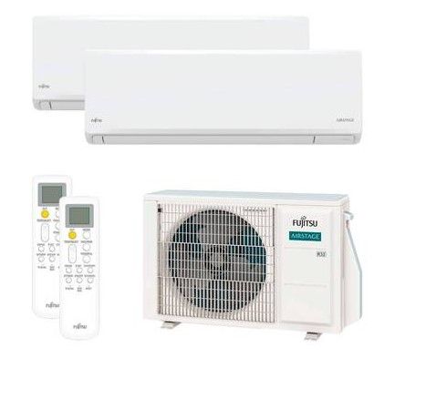Aire acondicionado multisplit 2x1 Fujitsu ASY20U2MI-KN (U. Ext. 40) con Wi-Fi incluido