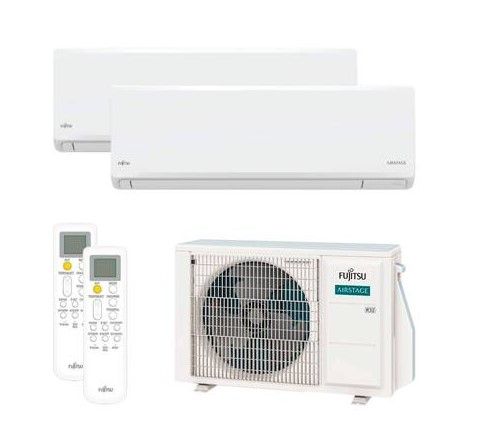 Aire acondicionado multisplit 2x1 Fujitsu ASY2025U11MI-KN (U. Ext. 40) con Wi-Fi incluido